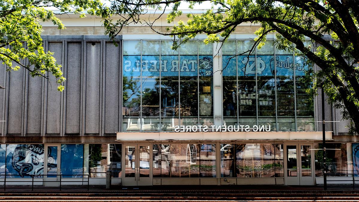 Exterior of the Student Stores building on the campus of UNC-Chapel Hill.